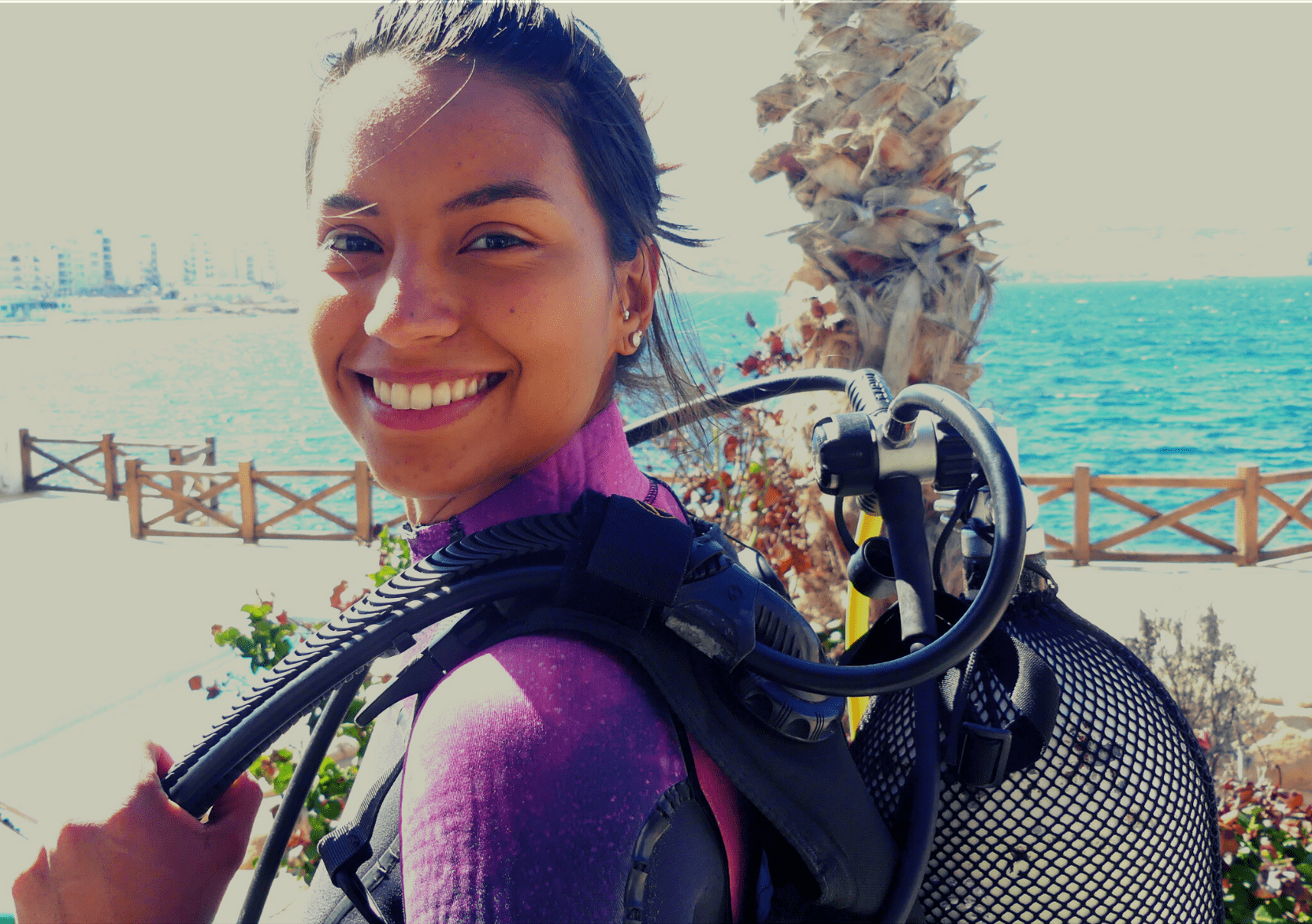 Genesis Jimenez instructora buceo en Malta, Diving instructor Malta