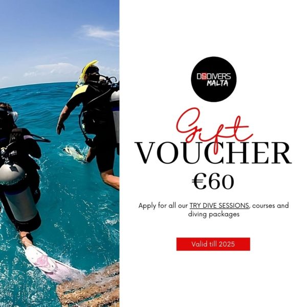 gift voucher buceo malta 60 euros